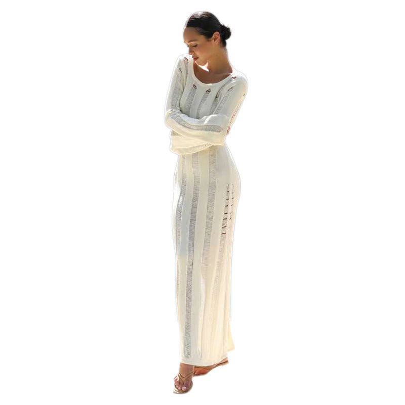 Women's Hot Sexy Cutout Bare Back Slim Fit Knitted Dresses