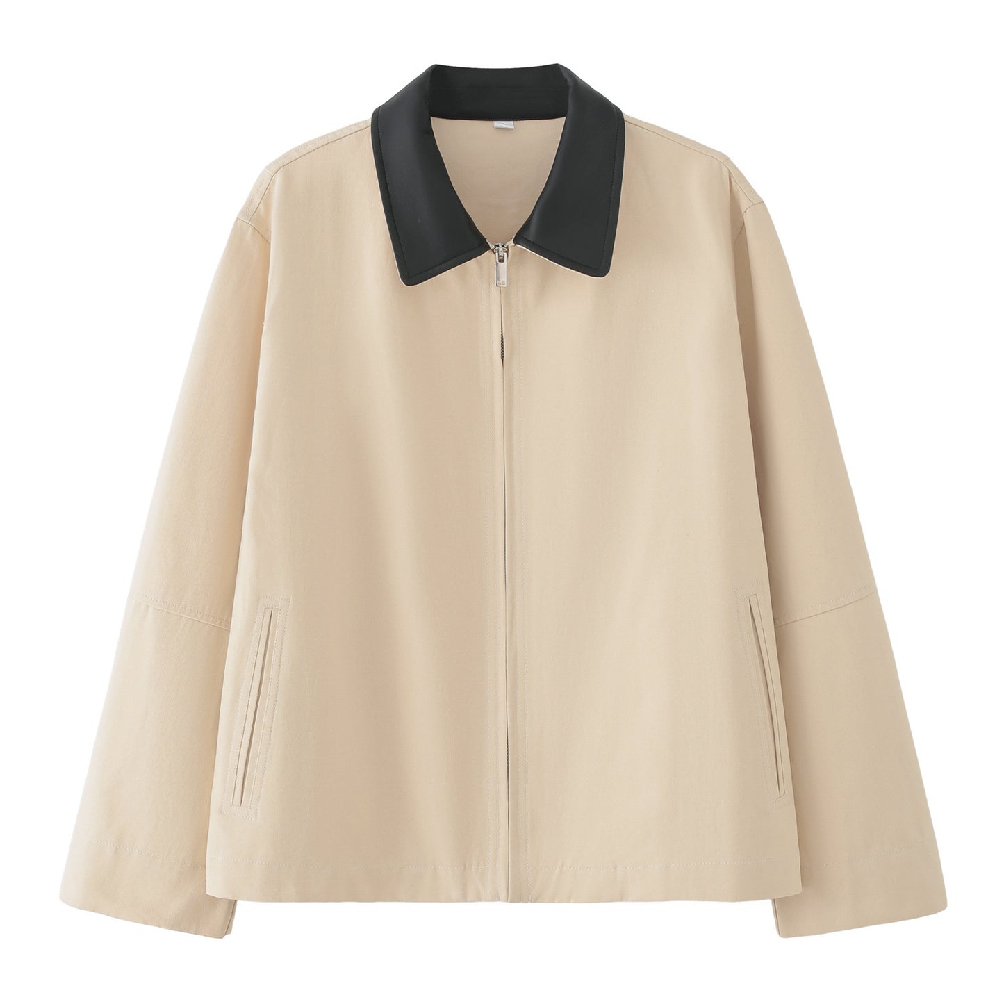 Women's Autumn Lapel Long Sleeve Retro Contrast Jackets