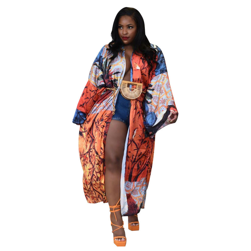 Women's Artificial Silk Fashion Casual Trench Coats