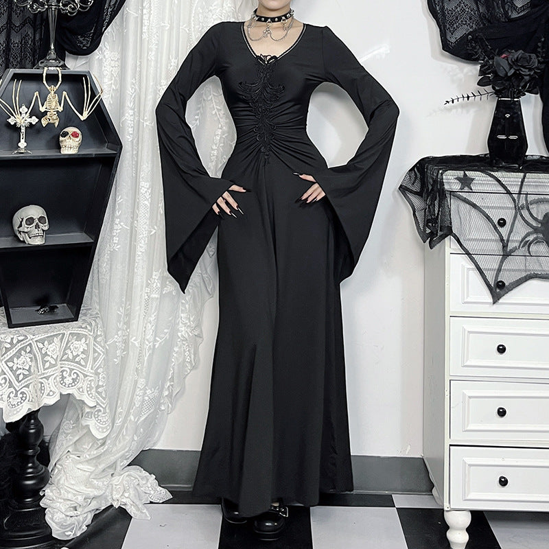 Women's Dress Dark Style Elegant Witch Sleeve Dresses