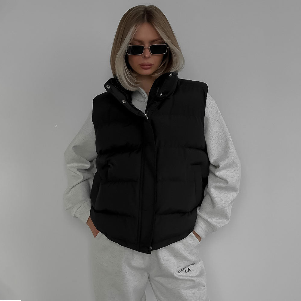 Hot Outer Wear Sleeveless Hooded Down Vests