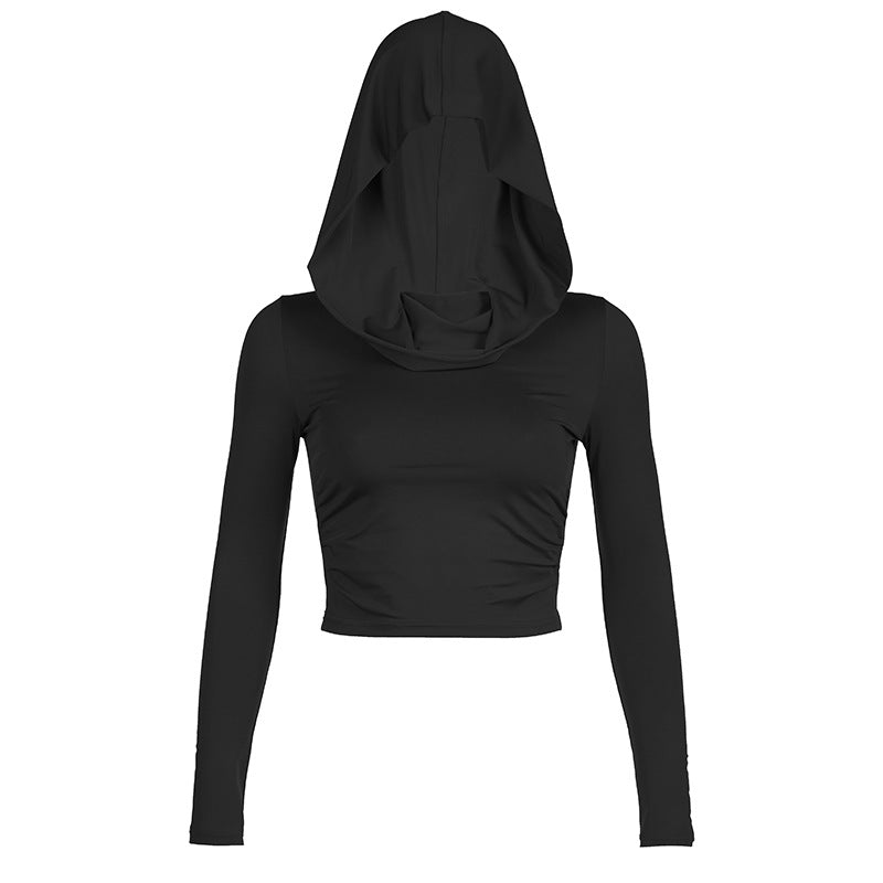 Wear Swing Collar Stretch Temperament Elegant Agent Hooded Blouses
