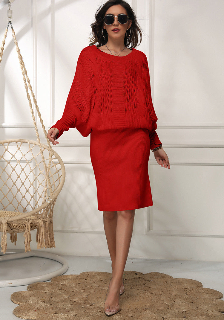 Women's Large Loose Batwing Sleeve Long Pullover Sweaters
