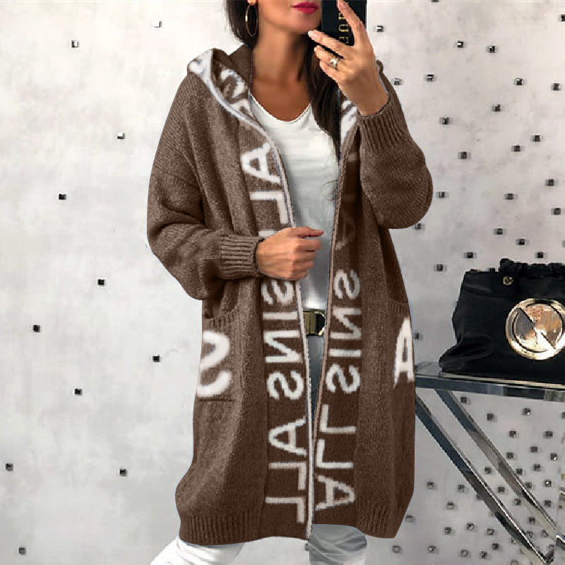 Women's Attractive Pretty Comfortable Hooded Knitted Sweaters