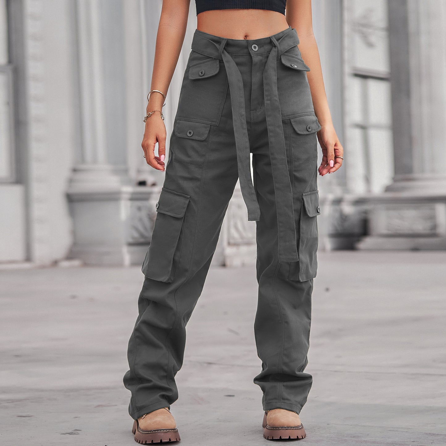 Glamorous Washed Denim Casual Working Trousers Jeans