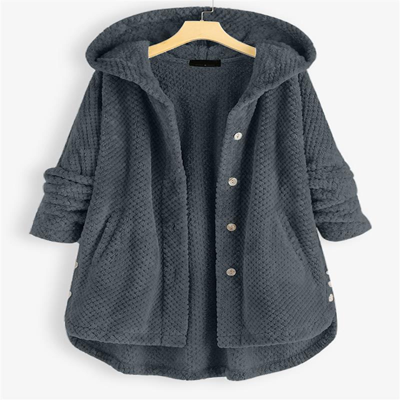 Women's Winter Hooded Double-sided Veet Sweatshirt Fashion Coats
