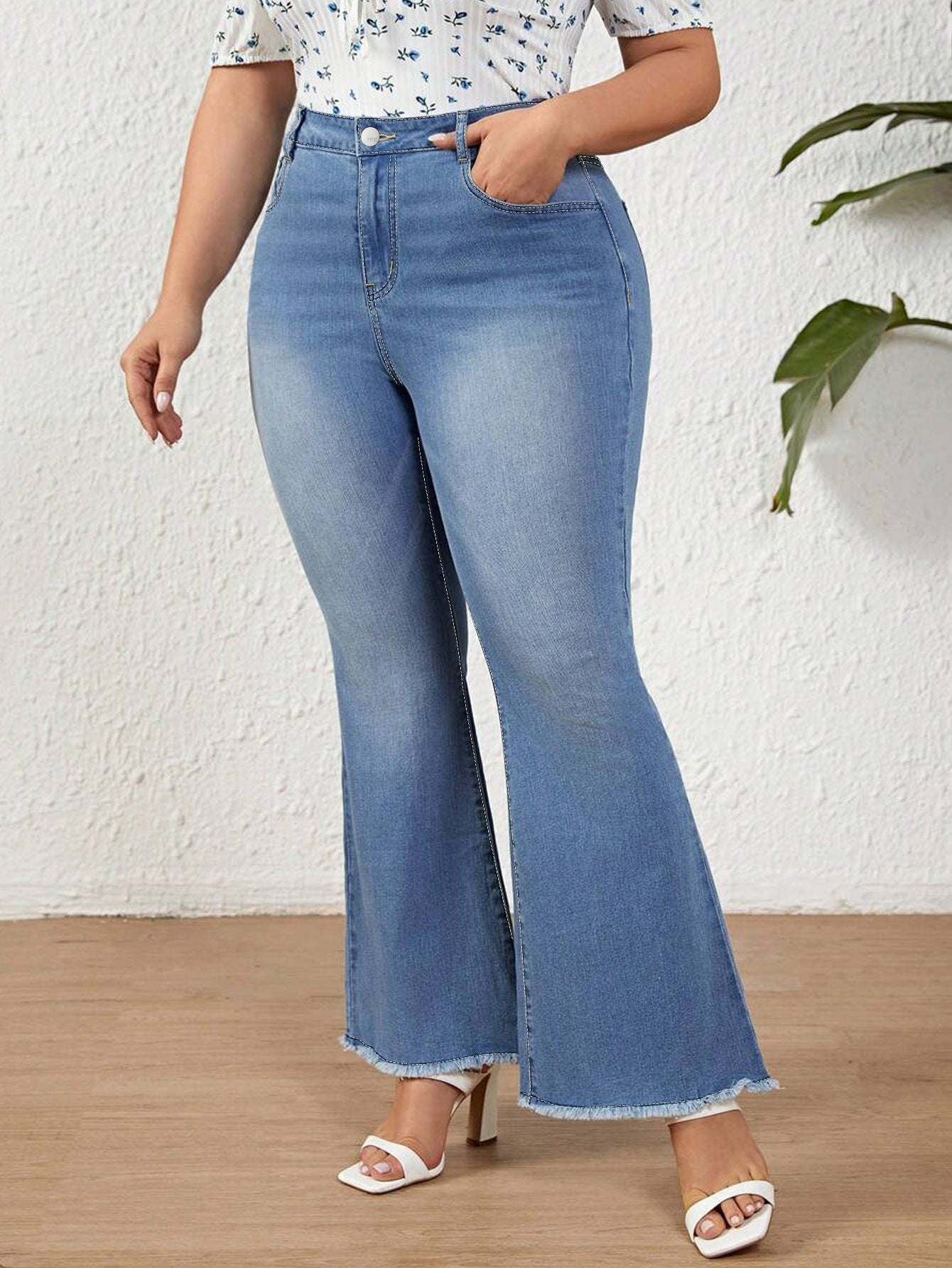 Women's Retro Stretch For Loose Versatile Burr Jeans