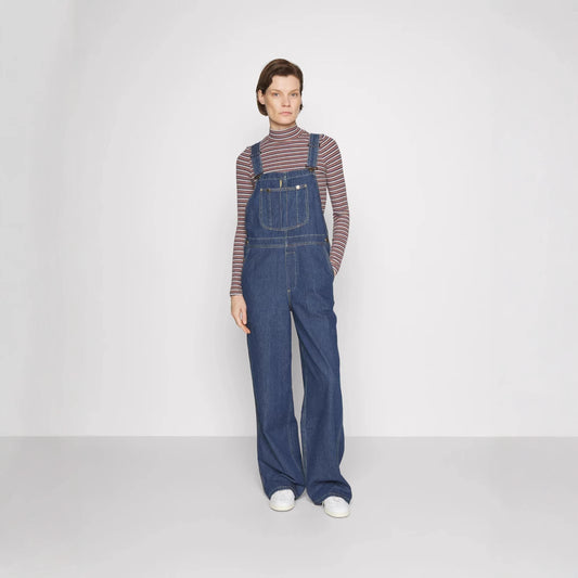 Women's Fashionable Casual Loose Denim Suspender Retro Jeans