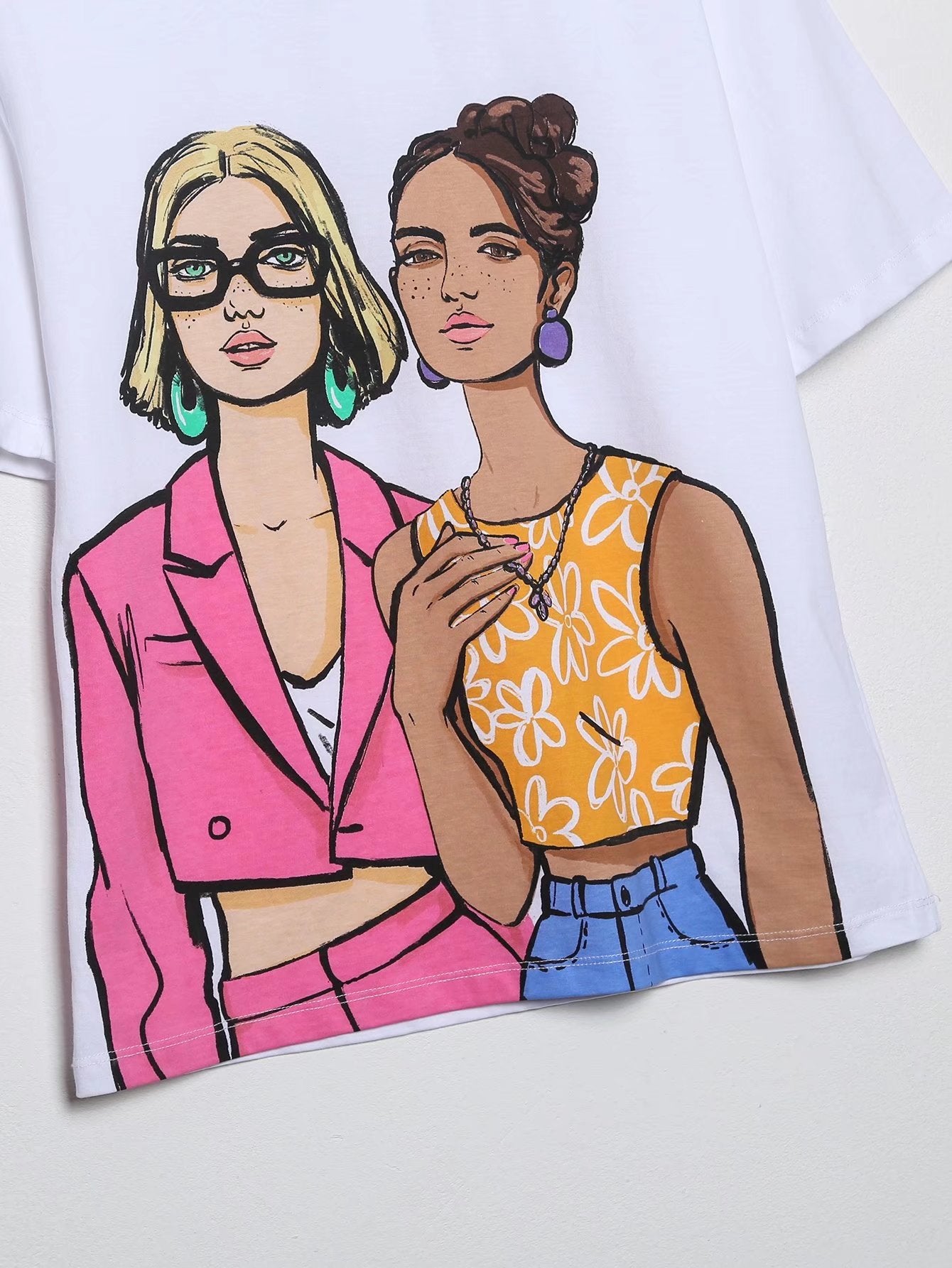 Spring Street Fashion Casual Versatile Printed Blouses