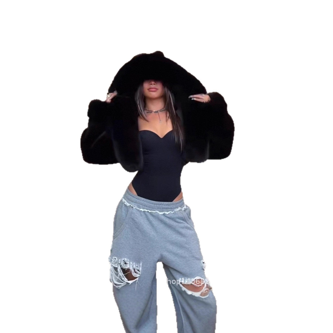 Environmental Protection Fur Warm Female Finnish Coats