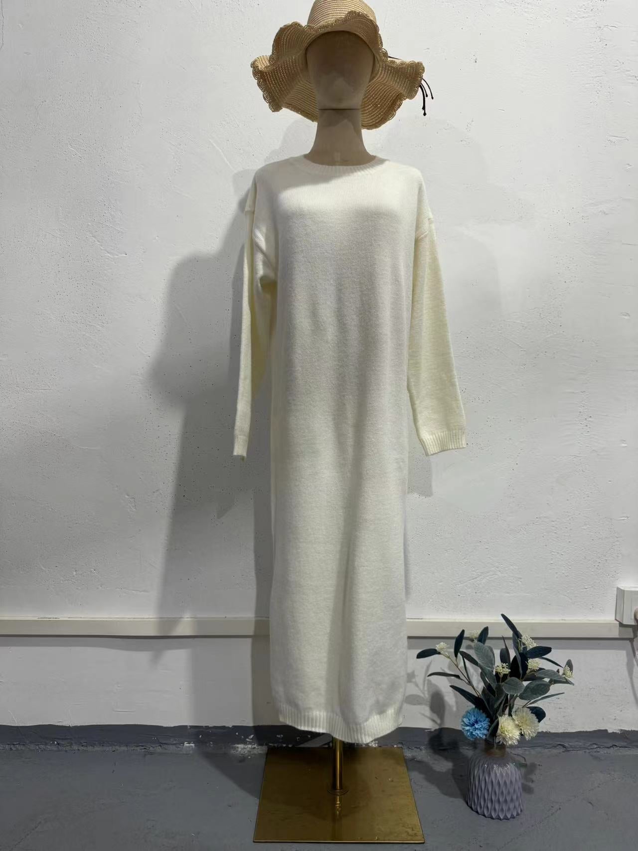 Knitted Pullover Korean Fashion Temperament Crew Sweaters