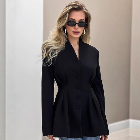 Women's Elegant Slim Fit Design Autumn Commuter Blazers