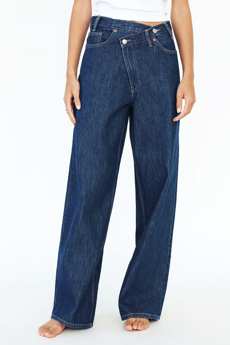 Women's European High Quality Denim Straight Jeans