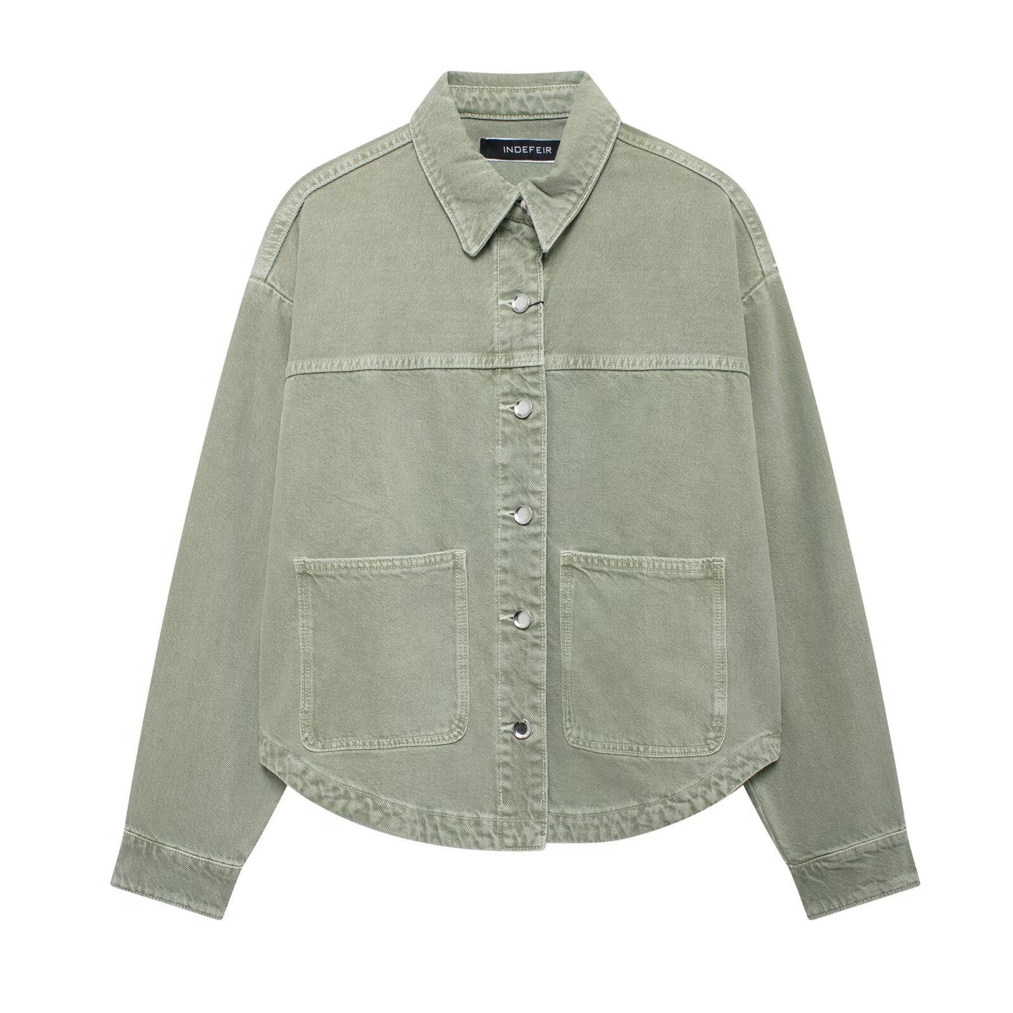 Women's French Style Long Sleeve Denim Jackets