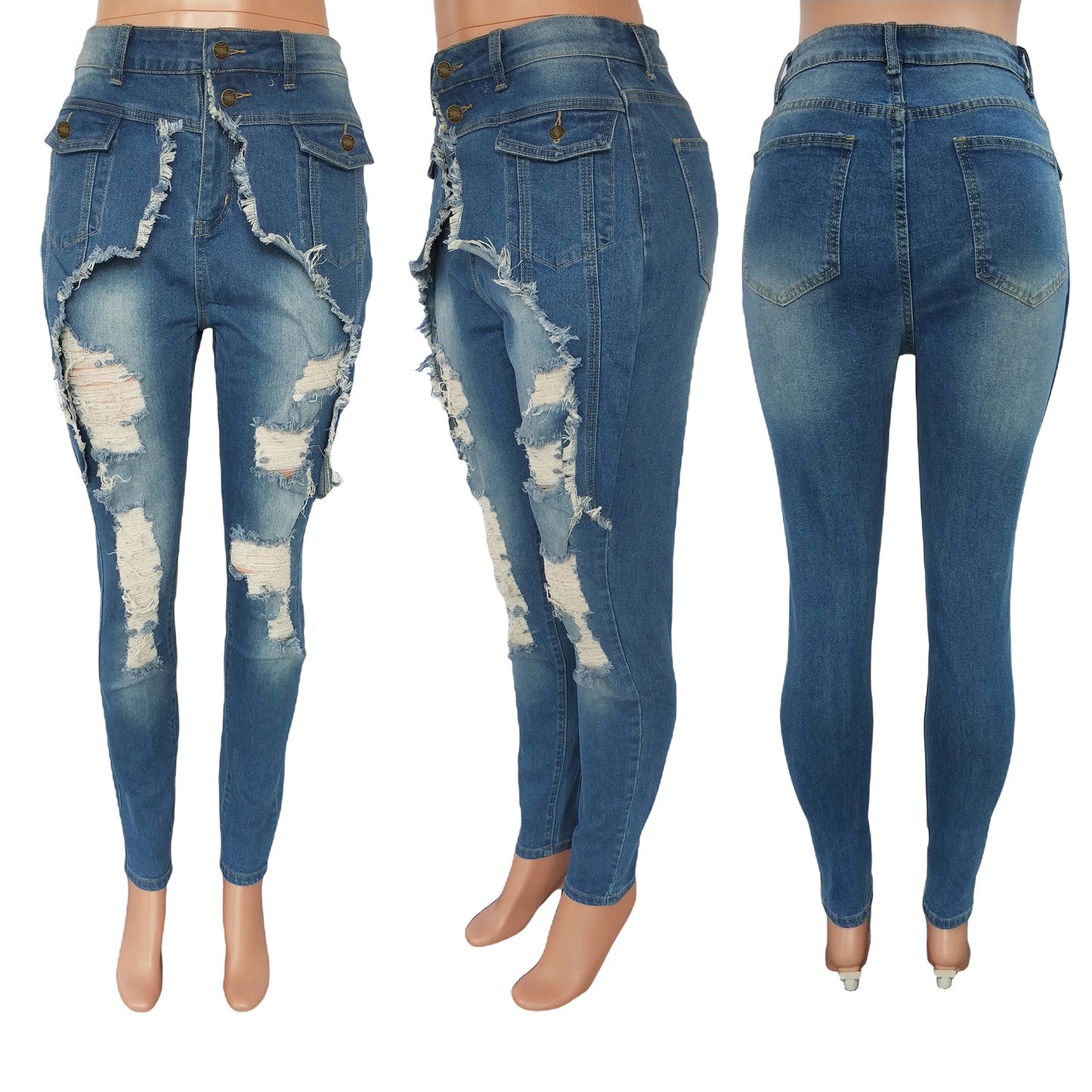Women's Fashion Wear Sexy Denim Skinny Jeans