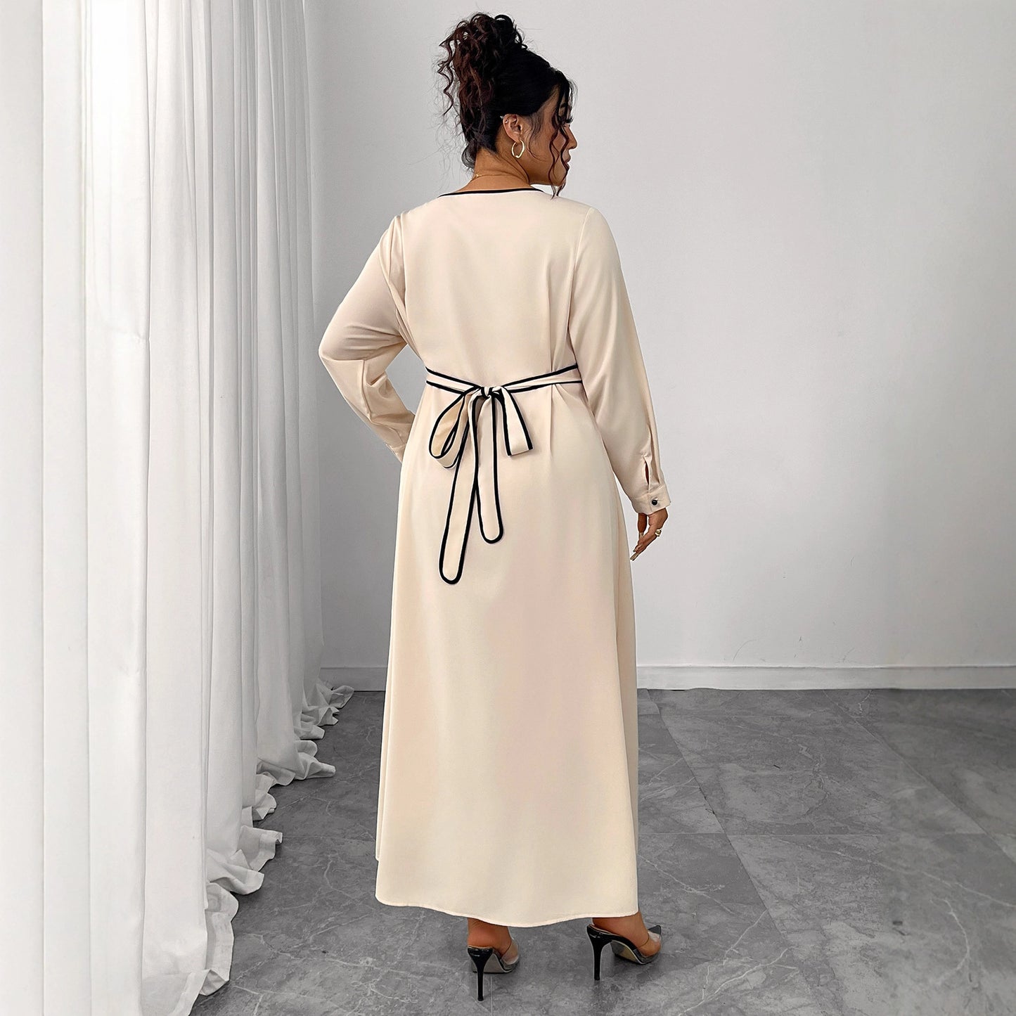 Women's Large Dress Waist Slimming Elegant Long Dresses