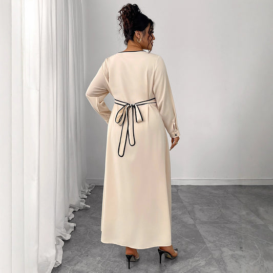 Women's Large Dress Waist Slimming Elegant Long Dresses