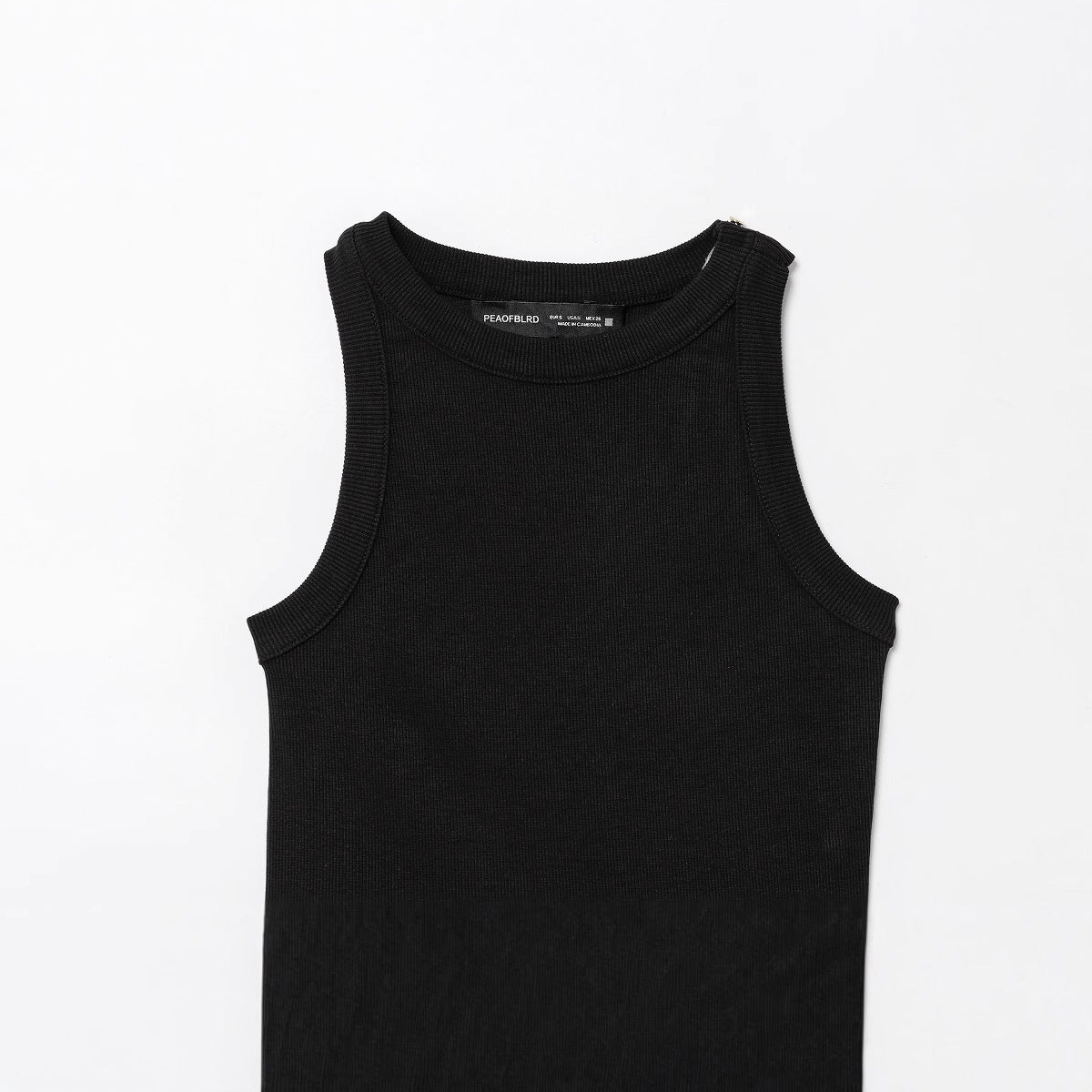 Fashion Summer With Belt Stitching Sleeveless Jumpsuits