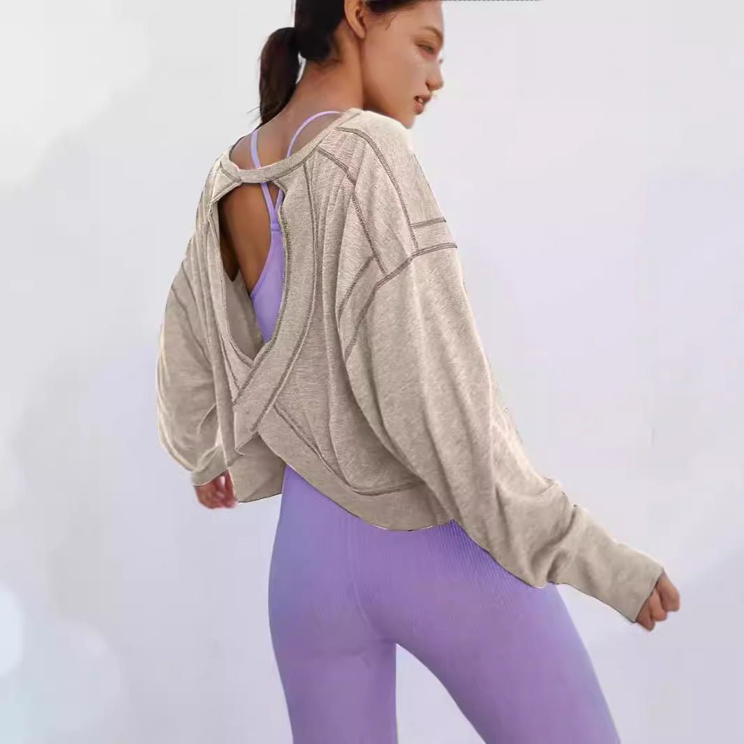 Clothes Backless Long Sleeves Fashion Personality Blouses