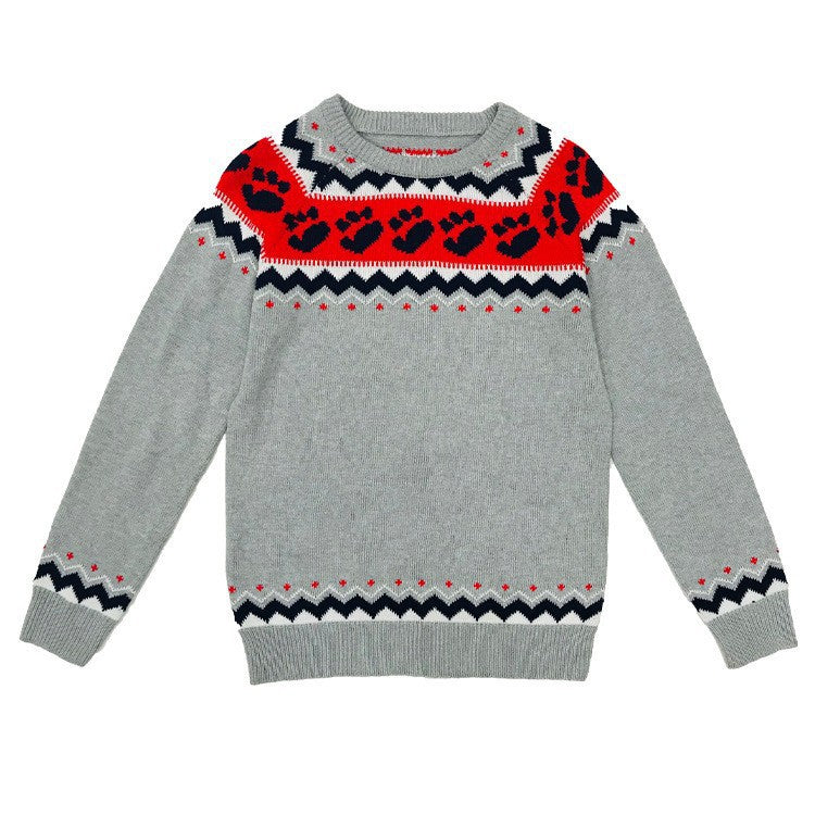 Women's Fashion Round Neck Multicolor Loose Leisure Sweaters