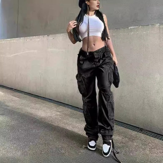 Women's Hip Hop Style Low Waist Casual Pants