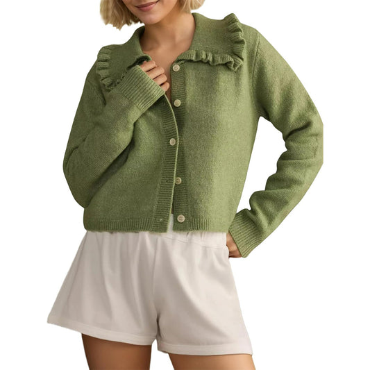 Doll Collar Female Winter Outdoor Loose Sweaters