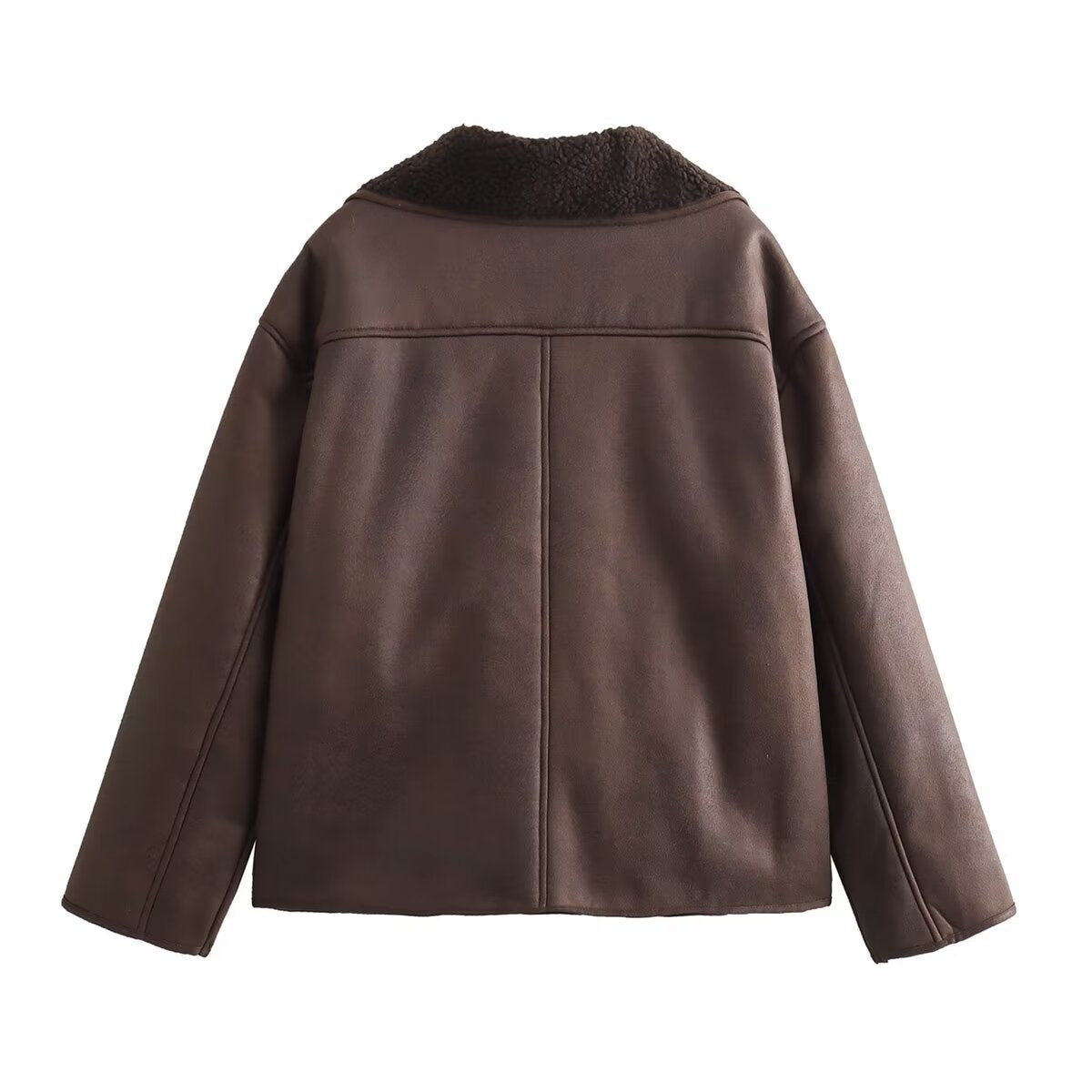Women's Beautiful Leisure Fur Lapel Double-sided Coats