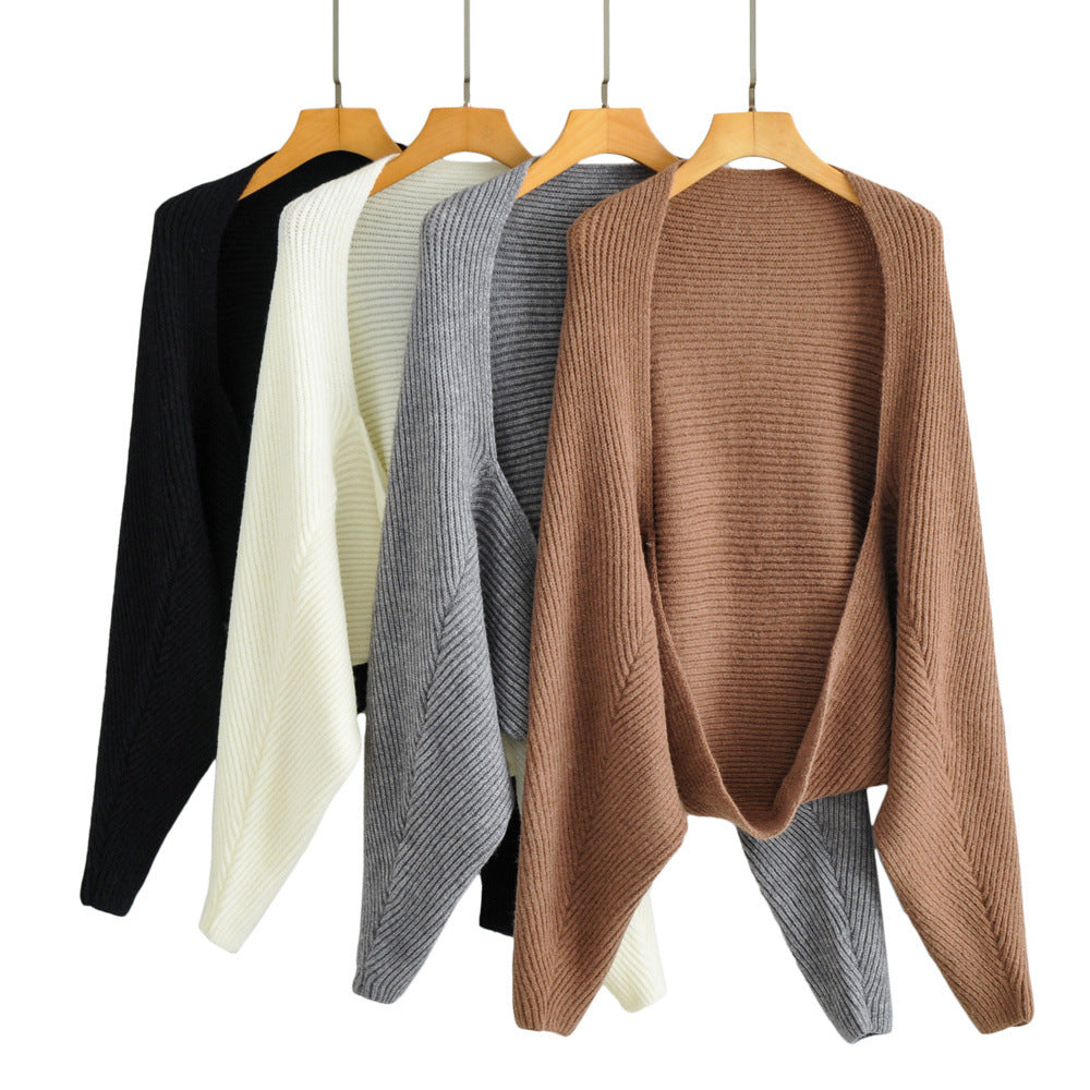 Women's Autumn Hot One-piece Profile Knitted Shawl Knitwear