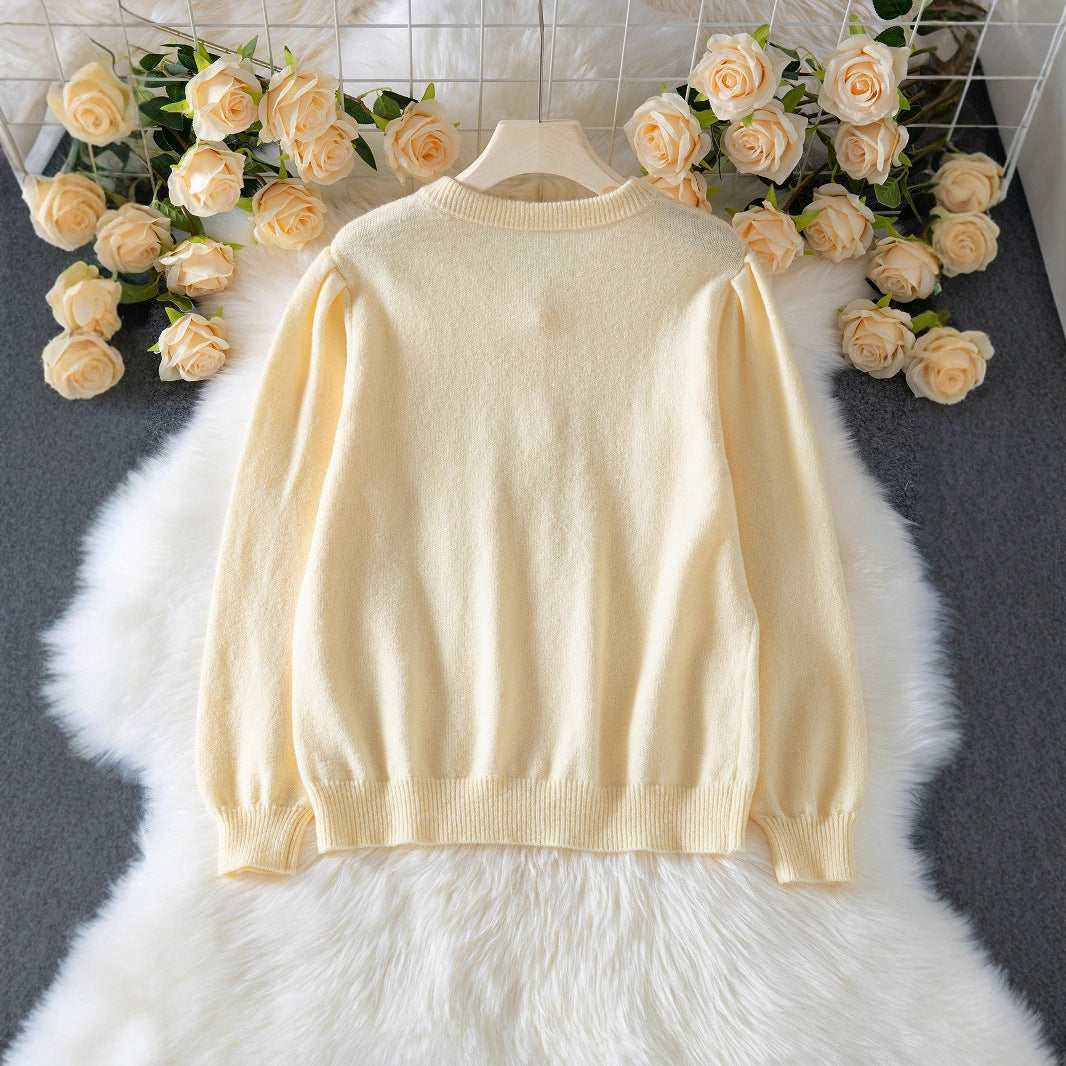 Women's Solid Color Knitted Crocheted Hollow Out Long Sweaters
