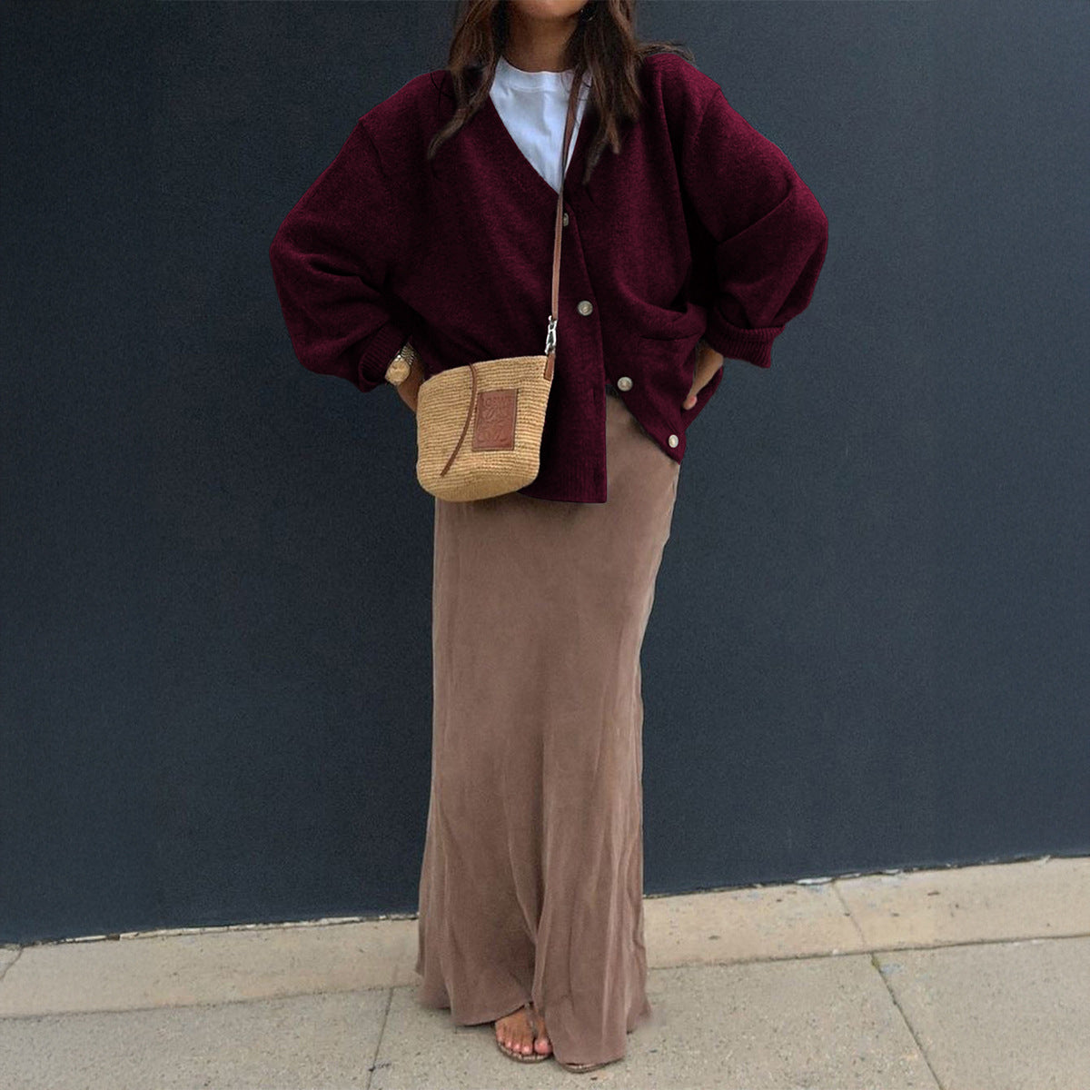 Women's Casual Minimalist Long Sleeve Senior Coats