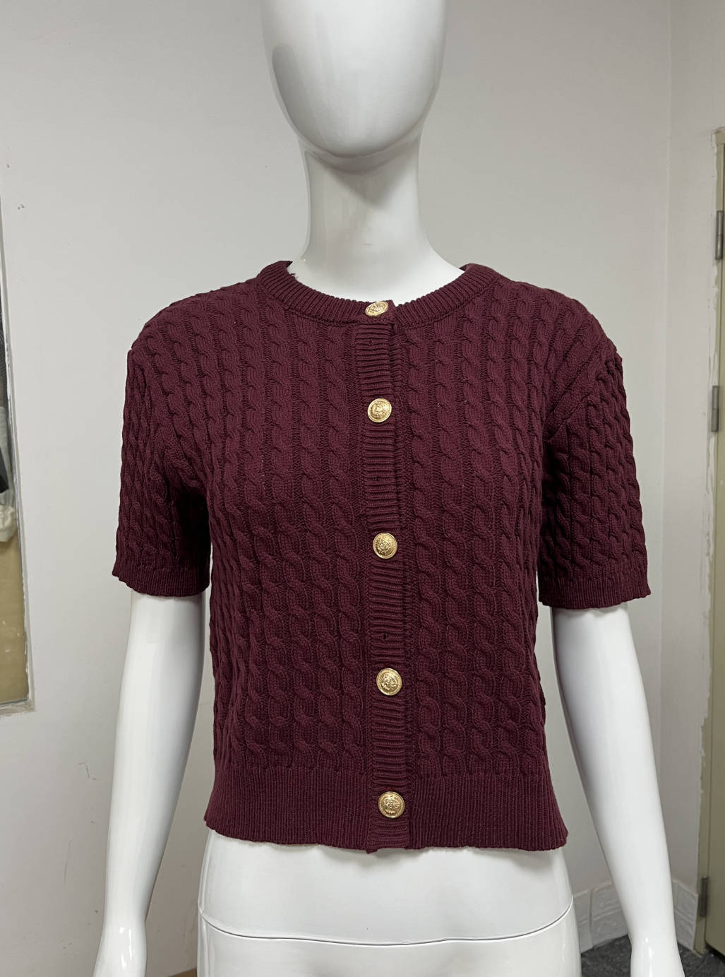 Women's Slimming Twist Twisted String Knitted Angora Blouses