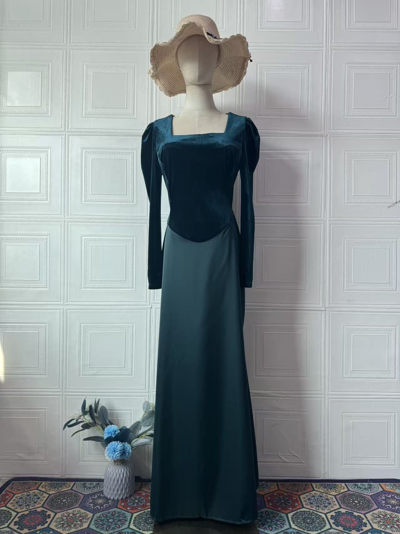 Autumn Vintage Court Style Long Sleeve Dresses