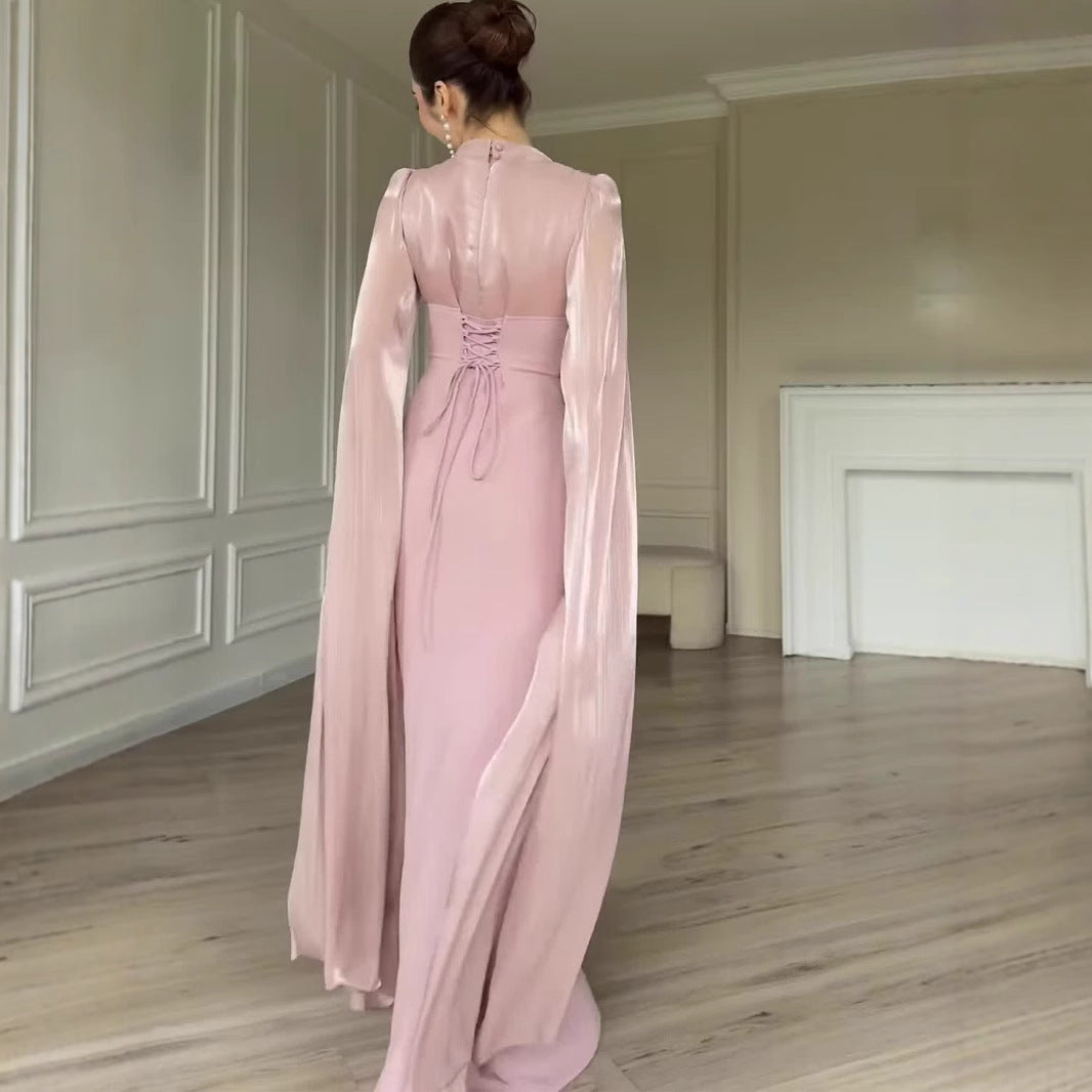 Spring Elegant Long Sleeve Silky Comfortable Dresses