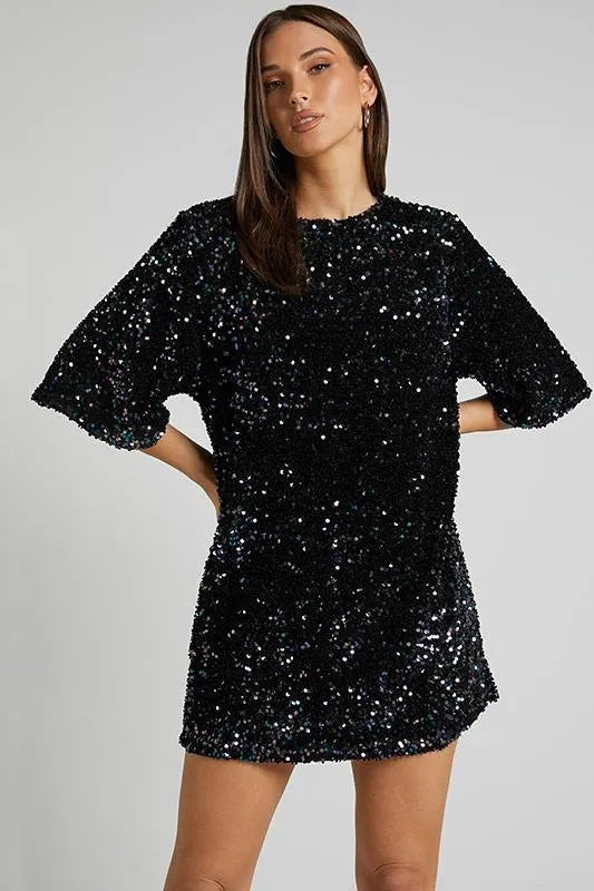 Women's Comfortable Slant Shoulder Beaded Dress Skirts