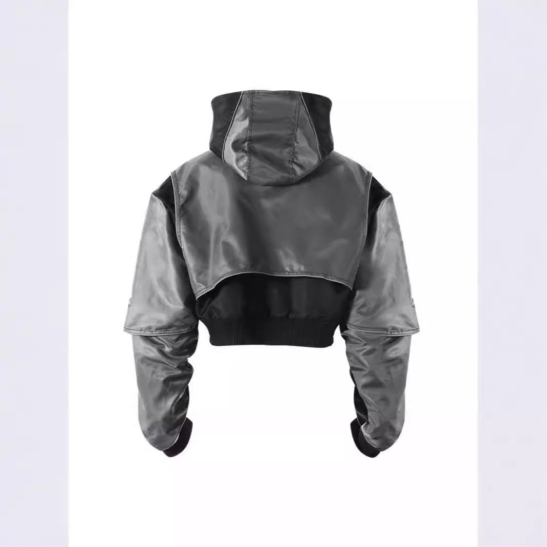 Women's Baseball Autumn Europe Casual Drawstring Shell Jackets