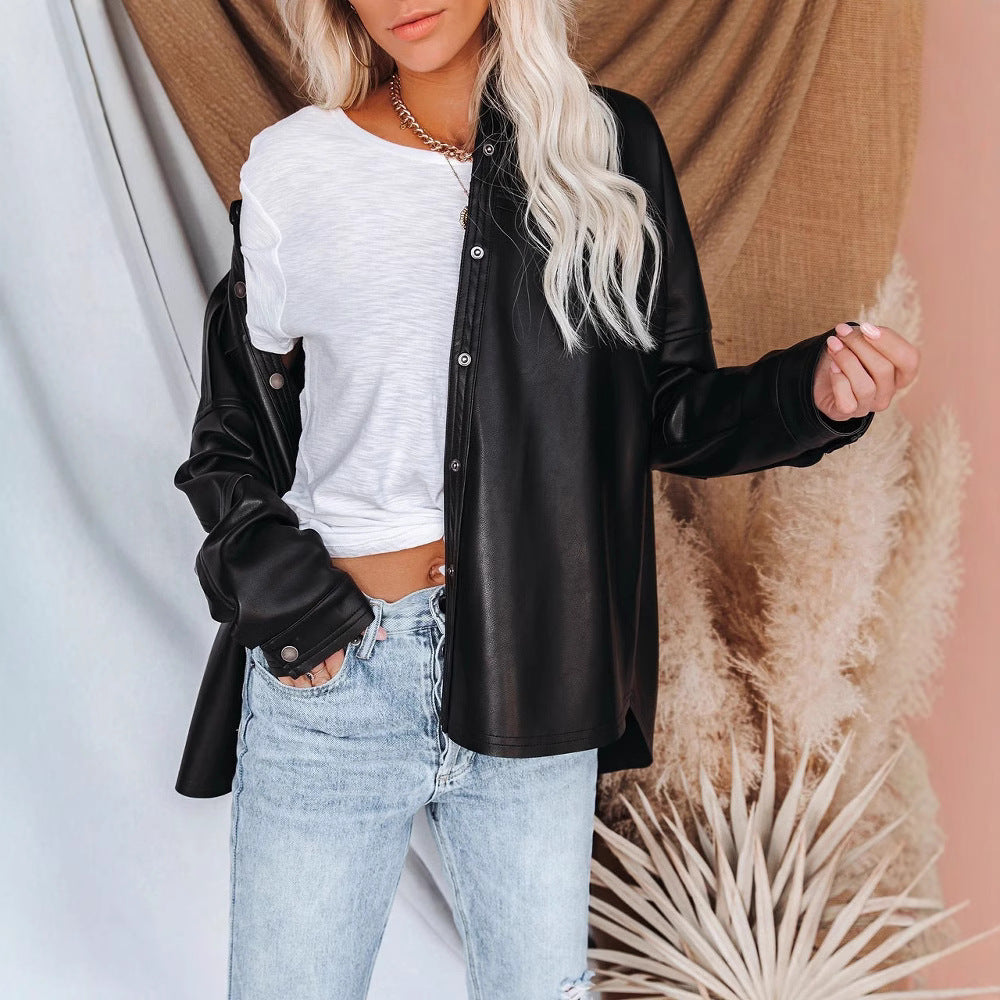 Street Fashion Style Lapel Casual Two-color Jackets