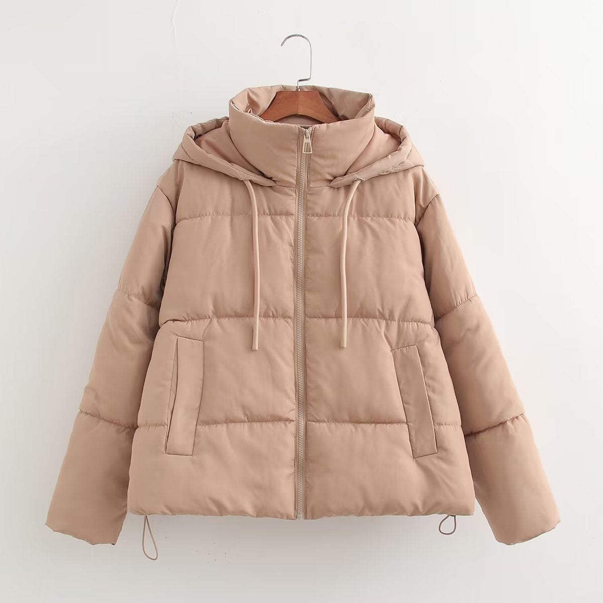 Women's French Style Seven Colors Hood Cotton Coats