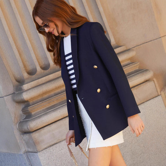Cool Charming Autumn Long Sleeve Printed Blazers