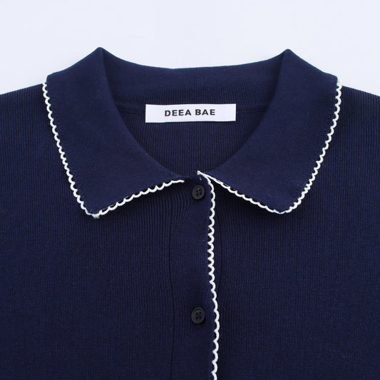 Autumn Simple Small Round Neck Knitted Knitwear