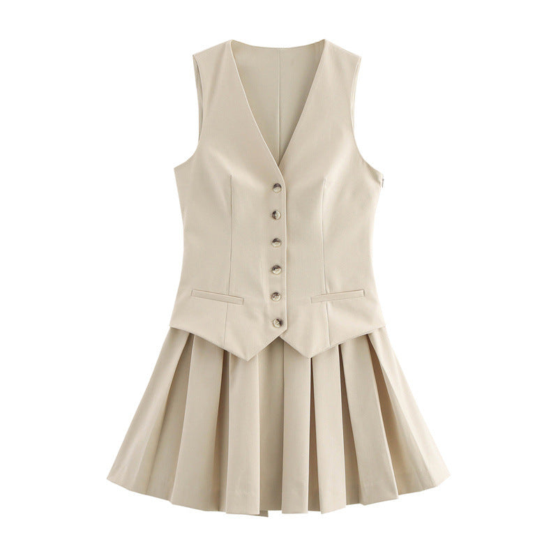 Women's Fashion Casual Wide Pleated Striped Dress Dresses
