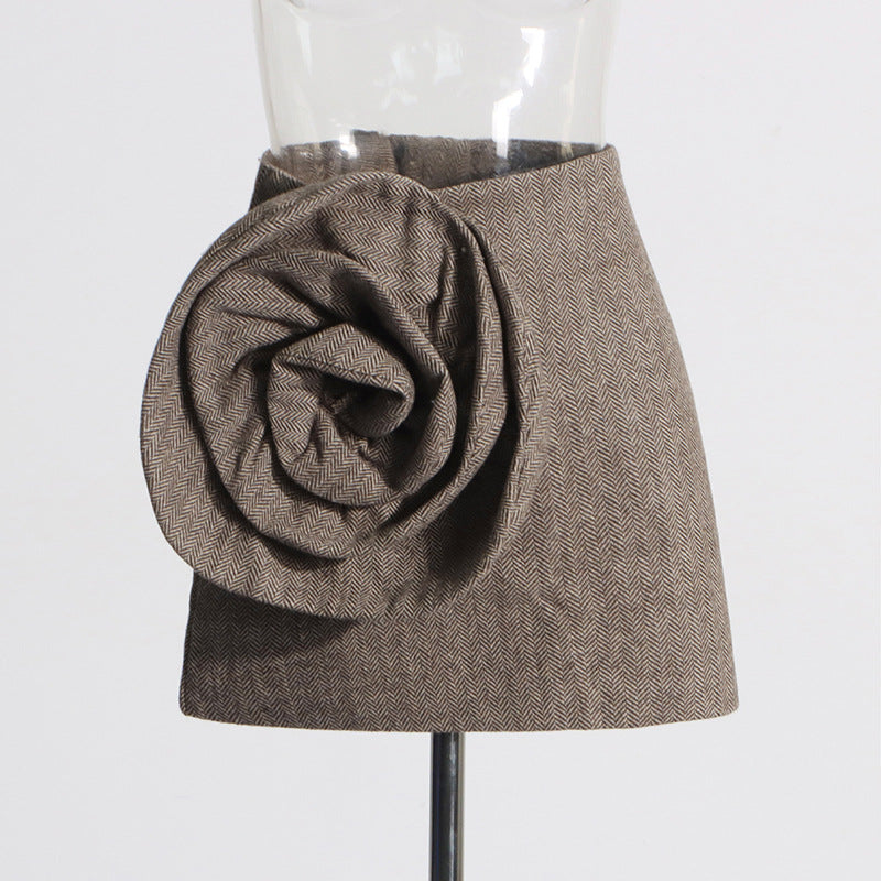 Women's Waist A- Line Unique Design Stitching Skirts