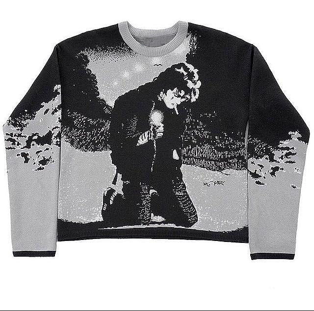 Women's & Men's & Personality Street Printed Round Neck Sweaters