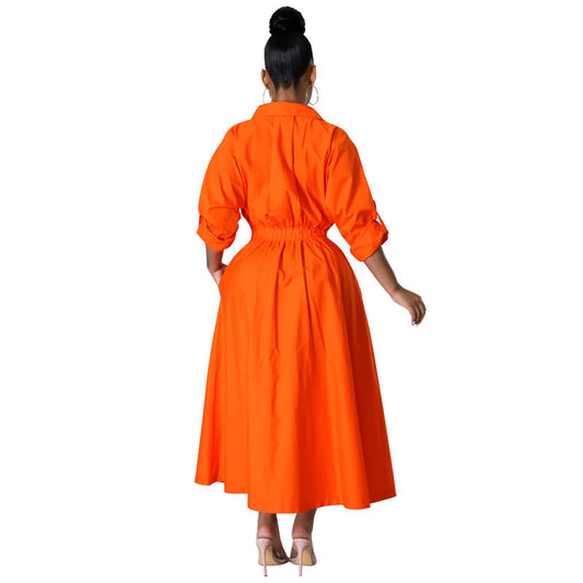Women's Shirt Casual Long Sleeve Solid Color Blouses