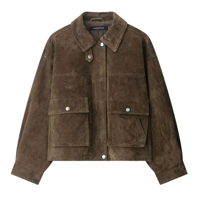 Women's Creative Fashion Pocket Decoration Pilot Jackets