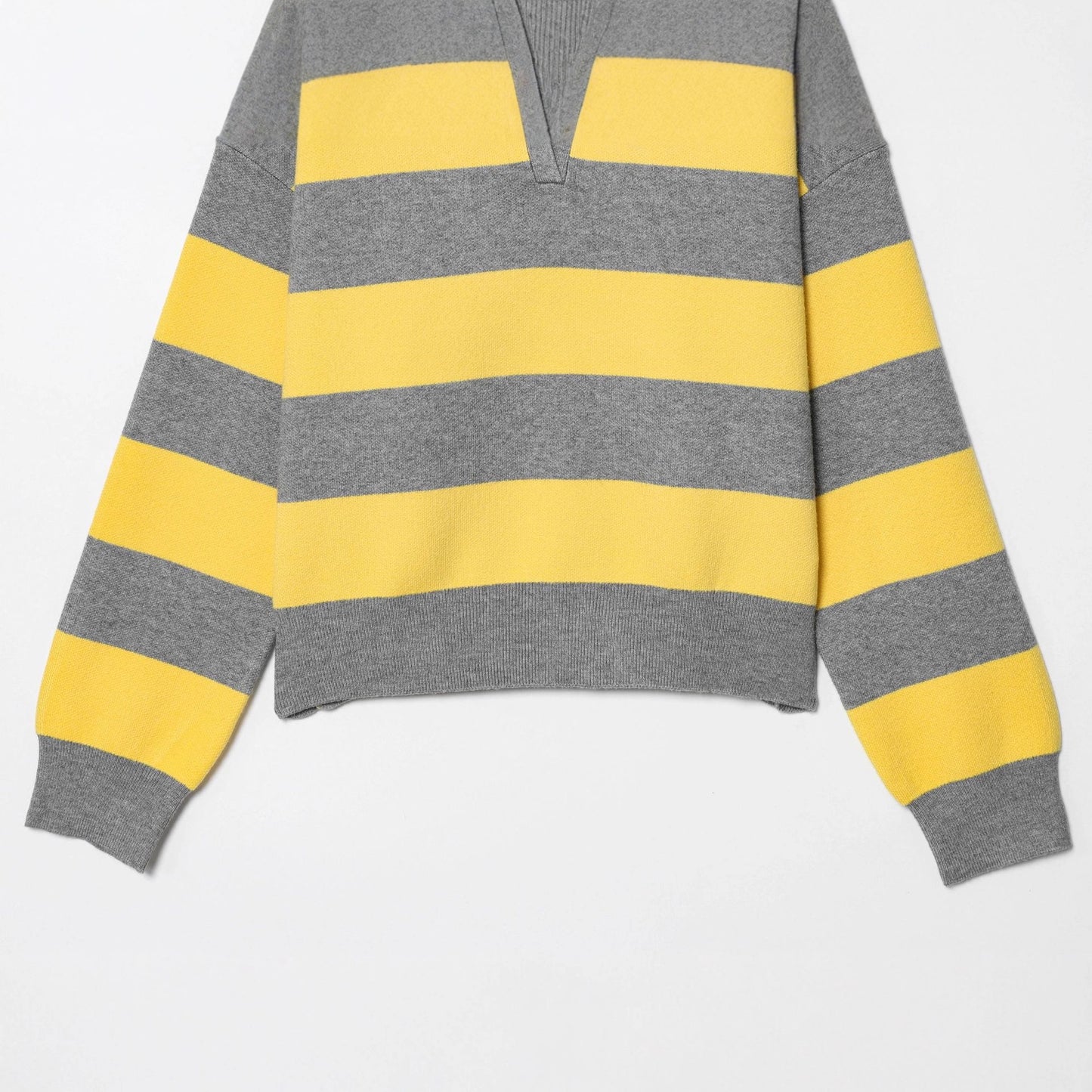 Versatile Slouchy Autumn Long-sleeved Shirt Collar Knitwear