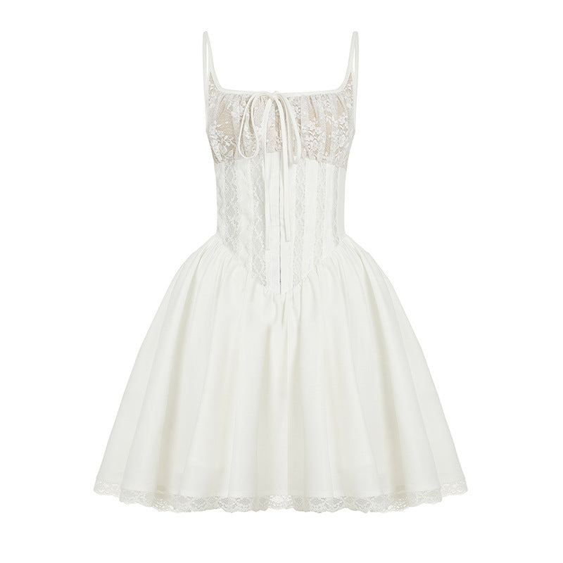 Collar Fishbone Slim Fit Slimming A- Skirts