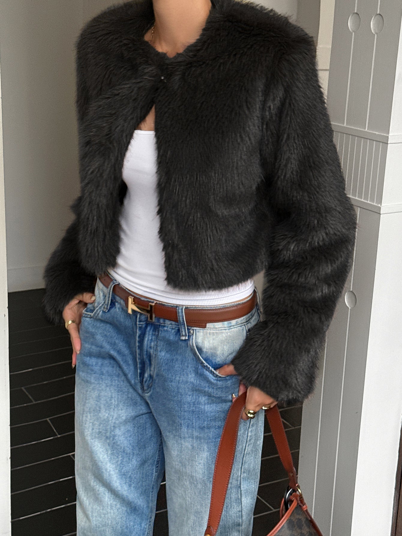 Women's Slouchy Casual Solid Color Overcoat Coats