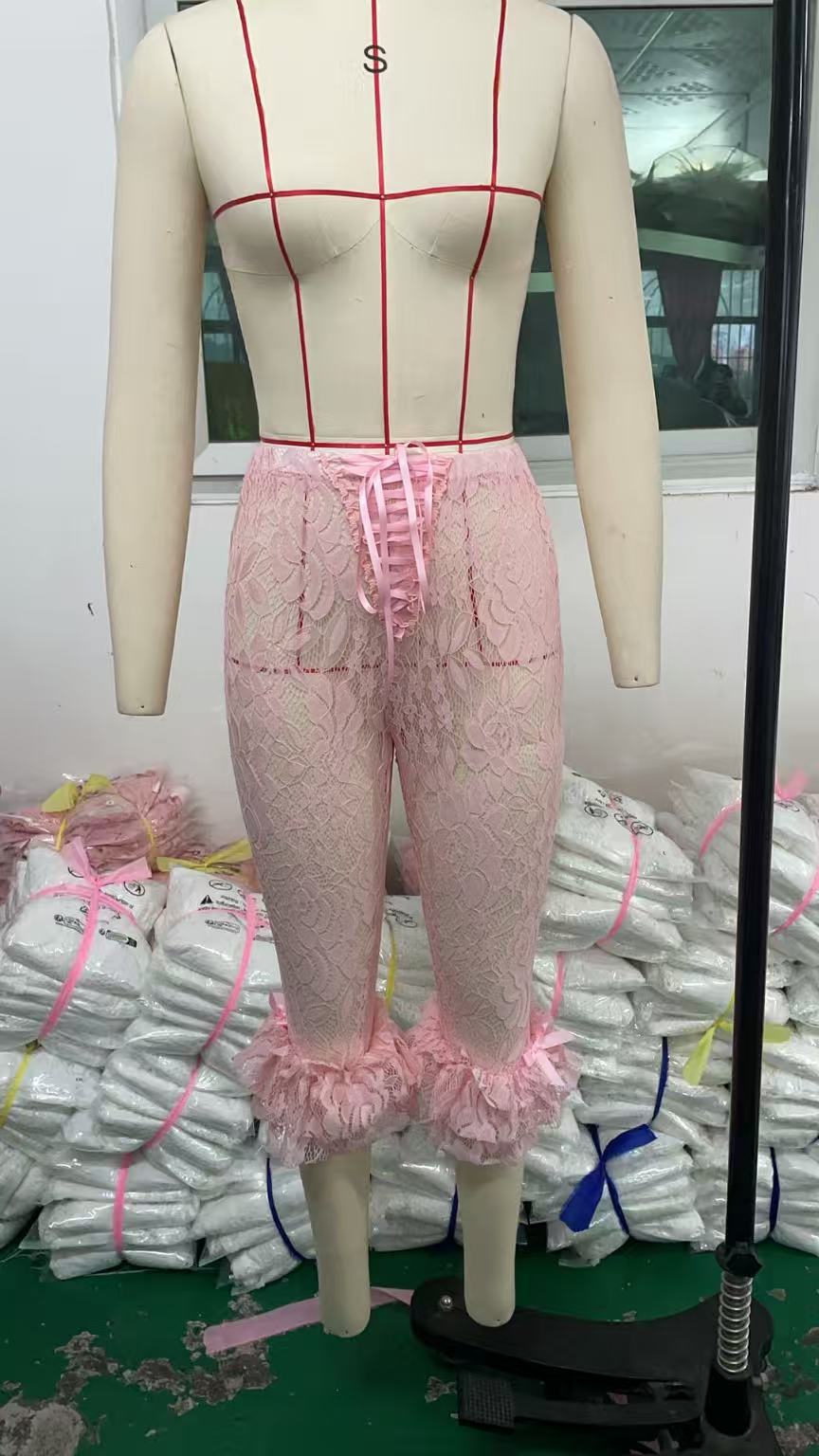 Women's Early Spring Sexy Lace Cutout Hot Pants