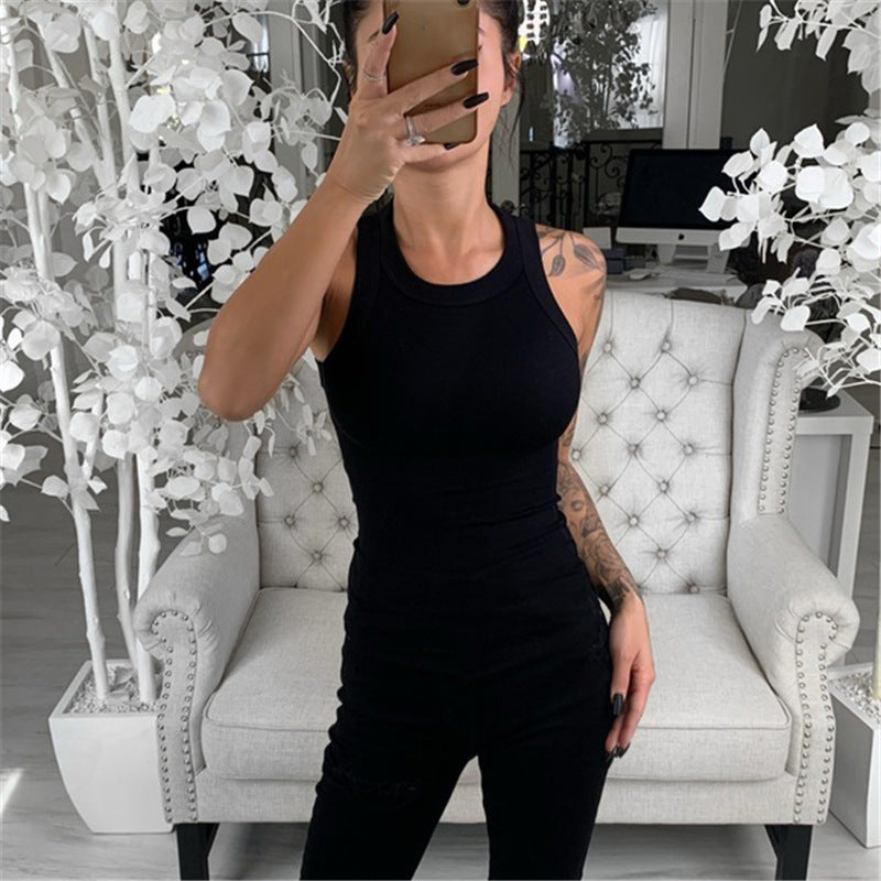 Women's Sexy Scarf Tight T-shirt Polyester Fiber Blouses