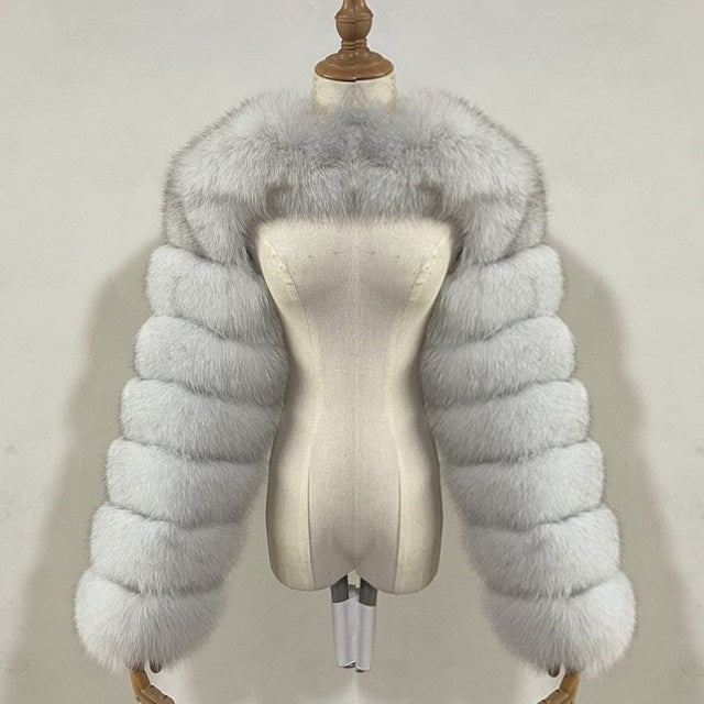 Women's Fur Artificial Imitation Fox Ultra Faux Coats